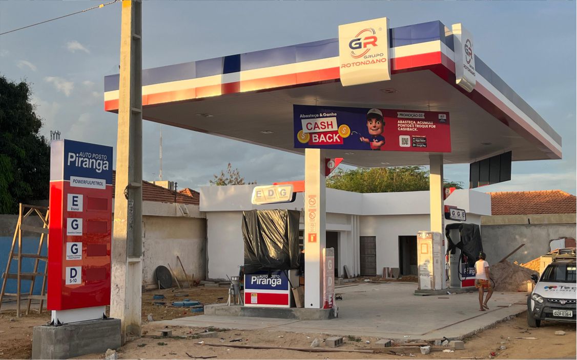 Posto Piranga - Rede Grupo Rotondano - Posto Completo com a Tech
